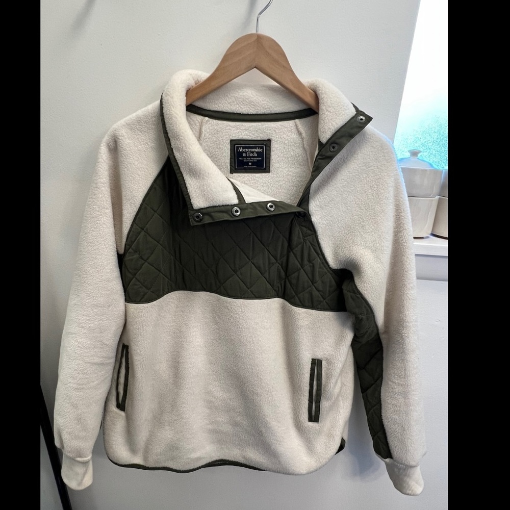 Abercrombie asymmetrical snap pullover